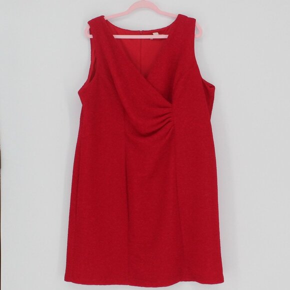 Coldwater Creek Red Dress Women Plus Size 22 W - Picture 1 of 4